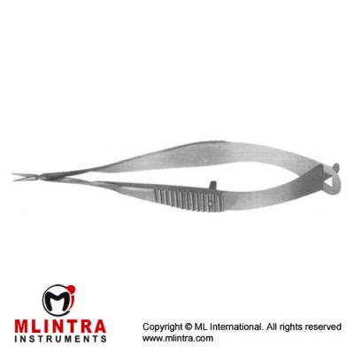 Vannas Capsulotomy Scissor Straight - Sharp Tips Stainless Steel, 8 cm - 3 1/4 Blade Size 5 mm